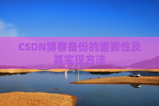 CSDN博客备份的重要性及其实现方法